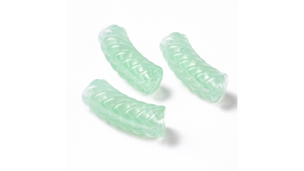 perle tube vert anis