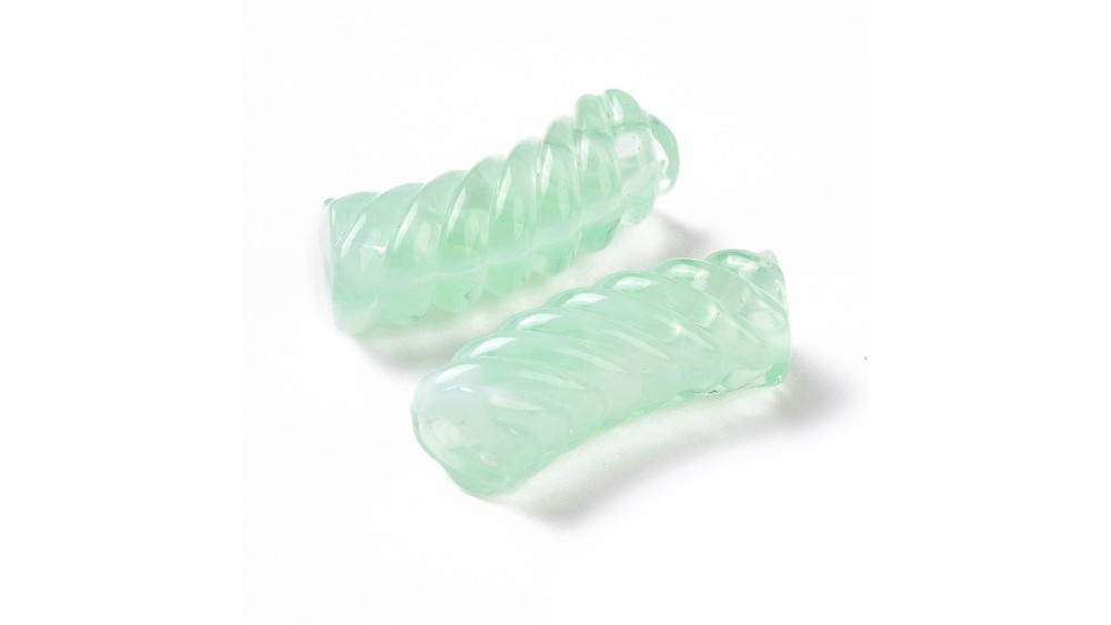 perle tube vert anis
