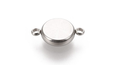 copy of Connecteur support cabochon 6mm acier inoxydable