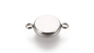 copy of Connecteur support cabochon 6mm acier inoxydable