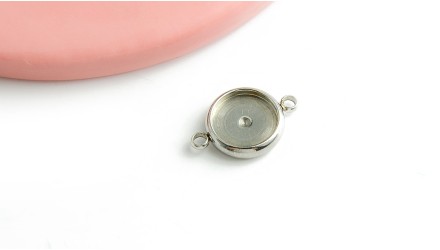 copy of Connecteur support cabochon 6mm acier inoxydable