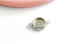 copy of Connecteur support cabochon 6mm acier inoxydable