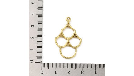 Connecteur chandelier en acier inoxydable plaqué or 24k