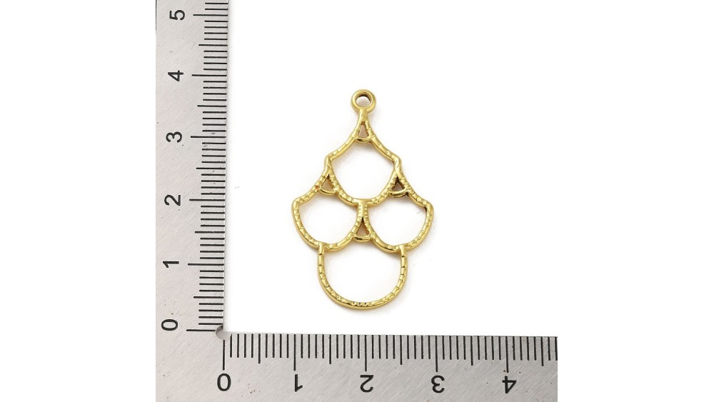 Connecteur chandelier en acier inoxydable plaqué or 24k