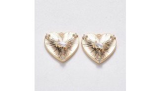copy of Pendentif coeur mauvais oeil acier inoxydable plaqué or