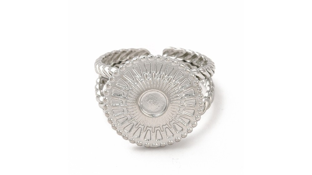 support bague acier ajustable