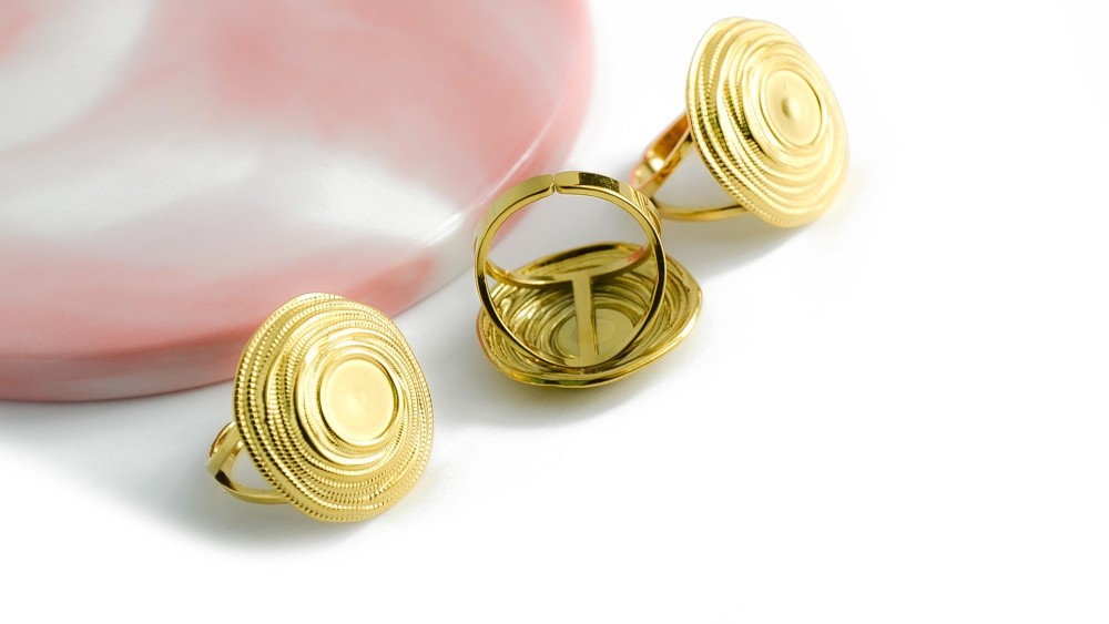copy of Bague scarabée acier plaqué or 18K