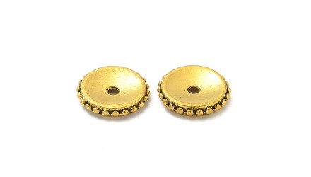 copy of Perle rondelle 8mm en laiton plaqué or 18k