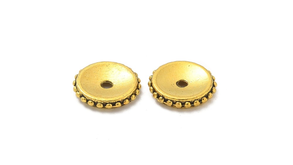 copy of Perle rondelle 8mm en laiton plaqué or 18k