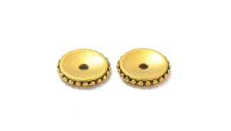 copy of Perle rondelle 8mm en laiton plaqué or 18k