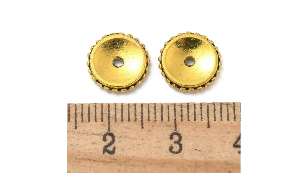 copy of Perle rondelle 8mm en laiton plaqué or 18k