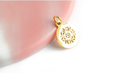 copy of Pendentif boussole acier inoxydable couleur or