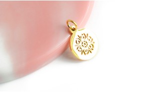 copy of Pendentif boussole acier inoxydable couleur or