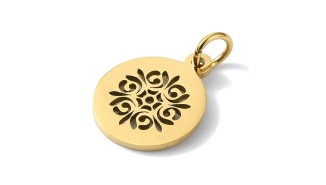 copy of Pendentif boussole acier inoxydable couleur or