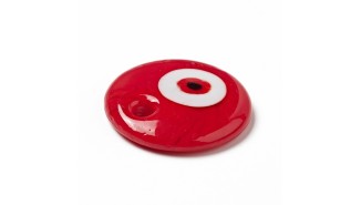 copy of Pendentif mauvais oeil en verre lampwork rose