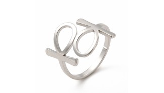 copy of Bague Ankh en acier inoxydable plqué or 18k