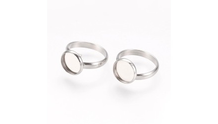 copy of Bague support 10mm acier inoxydable plaqué or 18k