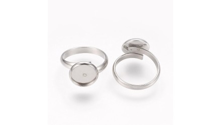 copy of Bague support 10mm acier inoxydable plaqué or 18k
