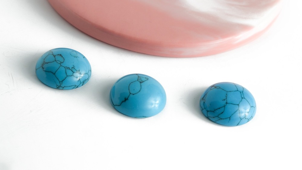 copy of Cabochon 12mm agate indienne naturelle