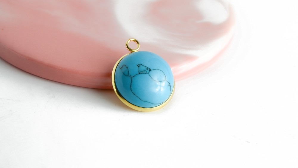 copy of Cabochon 12mm agate indienne naturelle