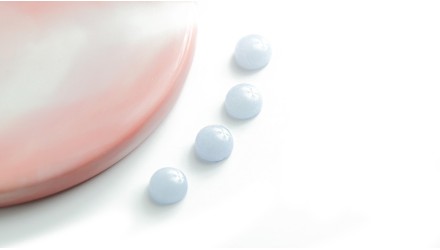 cabochon bleu glacier