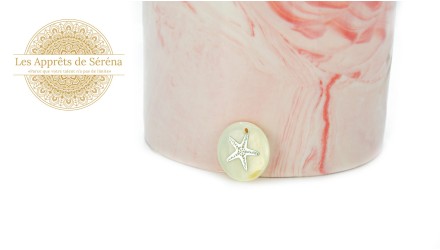 copy of Pendentif en nacre naturelle et acier arbre de vie