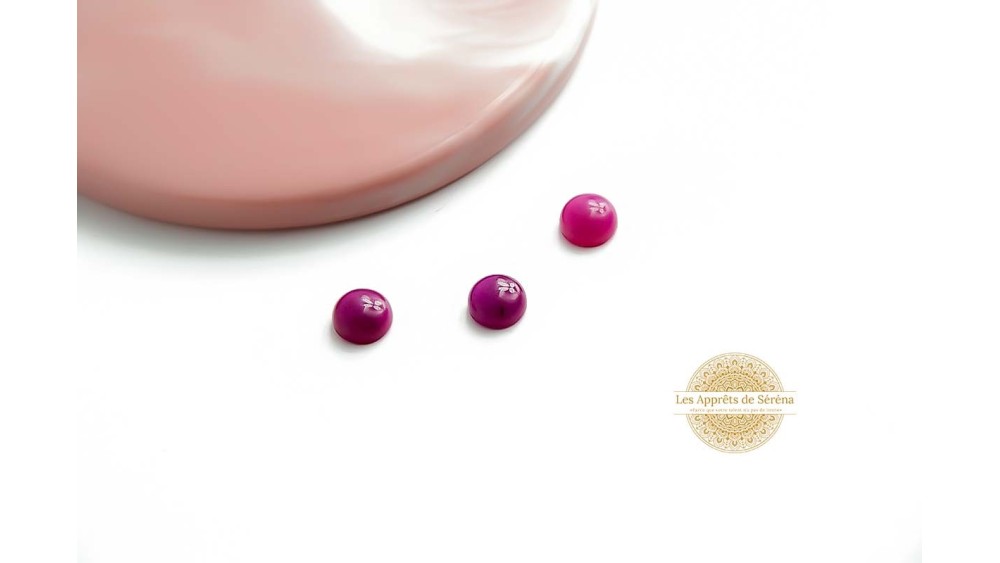 copy of Cabochon 12mm agate indienne naturelle