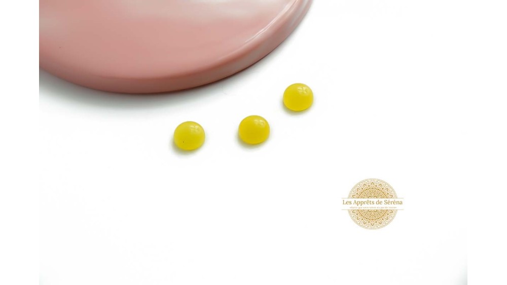 jade jaune 6mm