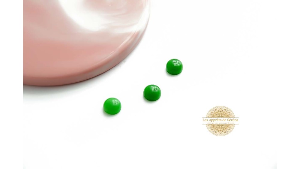 cabochon 6mm vert