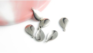 copy of Pendentifs goutte acier 201 doré