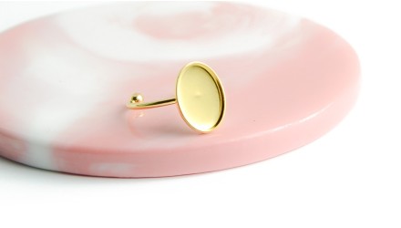 copy of Support bague serpent en acier inoxydable doré plaqué 18K