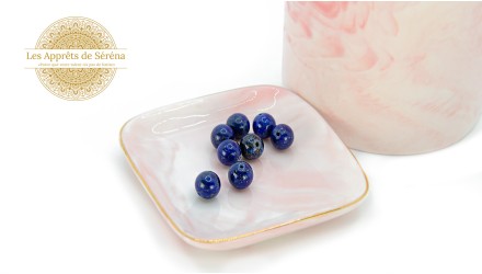 perles lapis 8mm