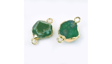 connecteur agate verte