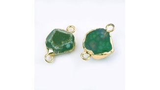 connecteur agate verte