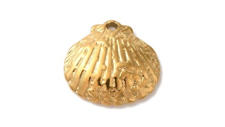 pendentif coquillage or