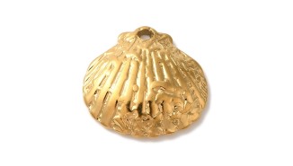 pendentif coquillage or