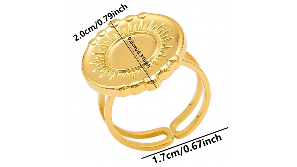bague plateau 8mm