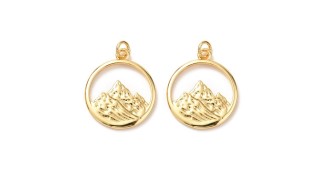 pendentif montagne or