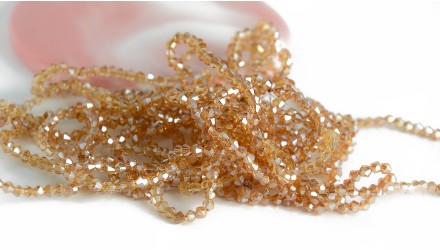 copy of Perles  toupies à facettes 3x3.5mm transparent AB