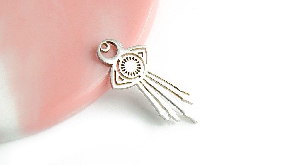 copy of Pendentif œil protecteur acier inoxydable plaqué or 18k