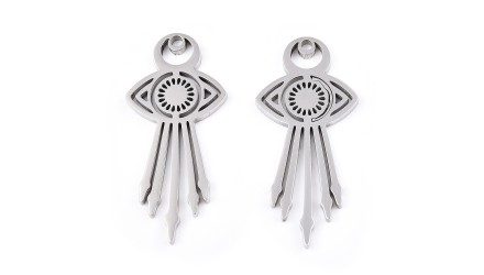 copy of Pendentif œil protecteur acier inoxydable plaqué or 18k