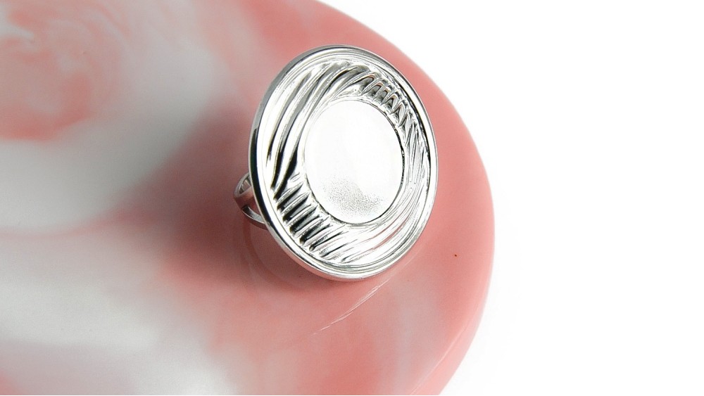 copy of Bague support cabochon 20mm acier inoxydable or