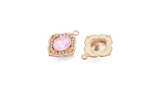 copy of Pendentif feuille en acier inoxydable plaqué or 18k