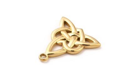 copy of Pendentif Triskel acier inoxydable plaqué or 18K