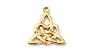 copy of Pendentif Triskel acier inoxydable plaqué or 18K