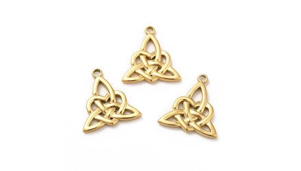 copy of Pendentif Triskel acier inoxydable plaqué or 18K