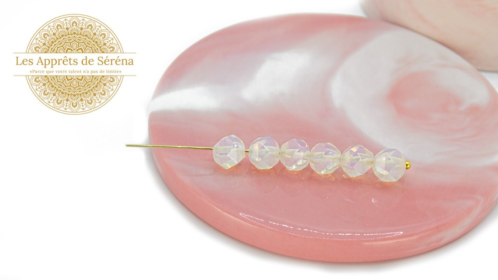 perles 8mm opalite