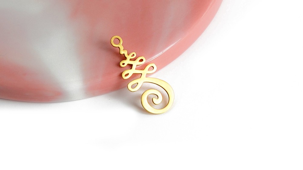 copy of Pendentif unalome en acier 304 argent