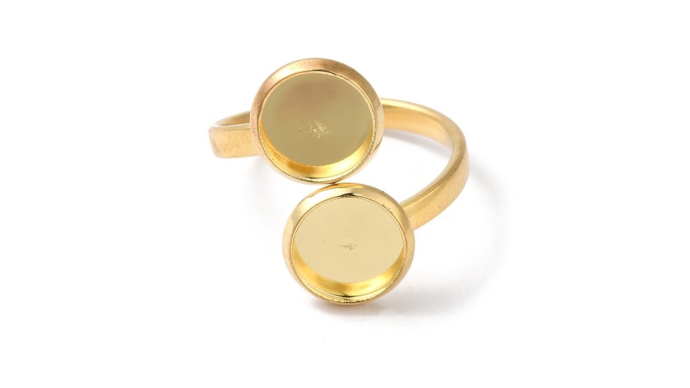 copy of Support bague serpent en acier inoxydable doré plaqué 18K