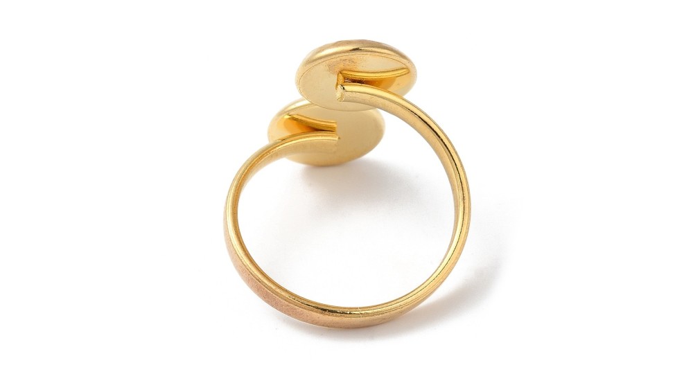 copy of Support bague serpent en acier inoxydable doré plaqué 18K